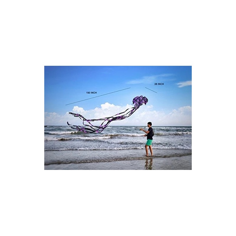 Kizh Kite Octopus Large Frameless Soft Parafoil Kites 157 Inchs