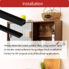 Aroilder Sliding Door Track, Fit 1/4" Thick Panels, U Channel