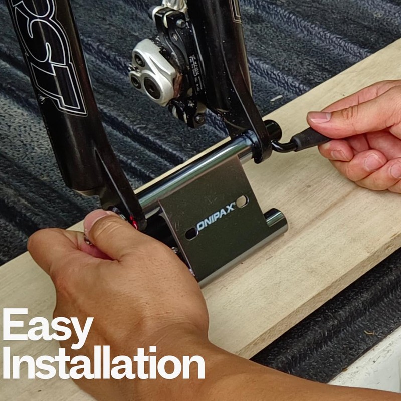 ONIPAX Triangle Bike Fork Mount Hitch Rack with 9mm Quick