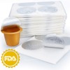 CAPMESSO Espresso Foils and Refillable Capsules Sealing Lids for Reusable
