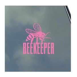 Beekeeper with Bee Vinyl Sticker Decal Save the Bees Naturalist