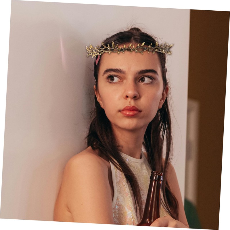 VALICLUD Golden Thorn Crown Medieval Headpiece for Men and Women