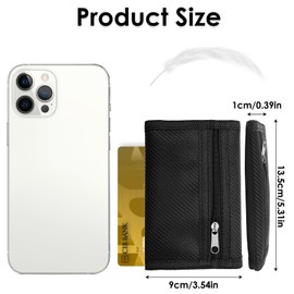 Slim Wallets for Men UK Minimalist Thin Compact RFID Blocking Soft Secure Credit Card Holder Holds up to 6 Cards and Bank Notes Gifts for Travel Men Fathers Boyfriends Birthday Carbon Black