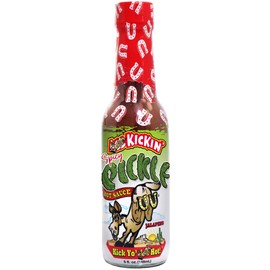 ASS KICKIN' Spicy Pickle Hot Sauce - 5 oz Premium Gourmet Jalapeno for Chicken Wings and Burgers–Perfect Stocking Stuffers or Christmas Gifts the fan-Try if you Dare!, 5.0 Fl Oz, ounces