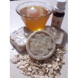 EcoVera Jabón Artesanal De Avena, Miel, Vitamina E