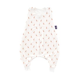 TRÄUMELAND Baby Sleeping Bag with Feet 0.5 TOG Carota, summer pajamas, lightweight, breathable baby sleeping bag, Oeko-Tex 100 certified