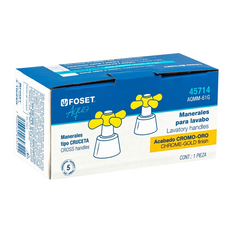 Foset Aqua AQMM-61G, Juego de 2 manerales de palanca para