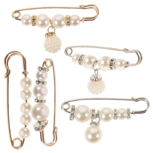 Operitacx Sicherheitsnadeln Für Hosenbund Mit Kunstperlen Brosche Dekorative Clips Für