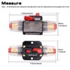 100A Audio Inline Circuit Breaker Reset Fuse 12V-24V DC, PowMr