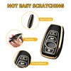 FT FUNTOR 4 Buttons Key Fob Cover with Keychain for