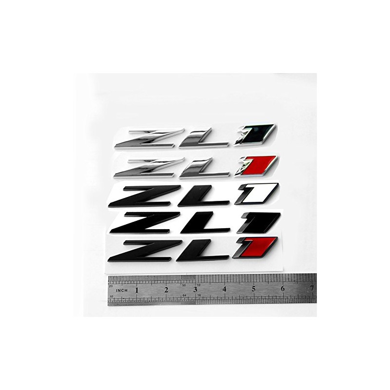 1pc OEM Black ZL1 Emblem Badge Letter Rear Side Zl1
