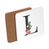 Cork Coaster - L Léa Louna Lara Alphabet First Name