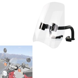 Xitomer Windshield Windscreen Fit for KLX230 2020-2024, KLX250 2008-2023, KLX300/SM 2021-2024, MONKEY 125 2019-2025, CT125 CT110 HUNTER CUB 2020-2024, D-Tracker X 2008-2020, RAIL 125 2021