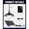 Solar Shed Lights, 300LM x 2 LED, 4 Brightness Lights,