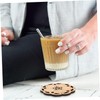 MAGICLULU 6pc Bamboo Lotus Coasters Heat Resistant Drink Coasters Holder