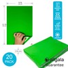 Allgala 20 Pack Self-Adhesive EVA Foam Paper 8x12 Inch Sheets-Green-CF85405