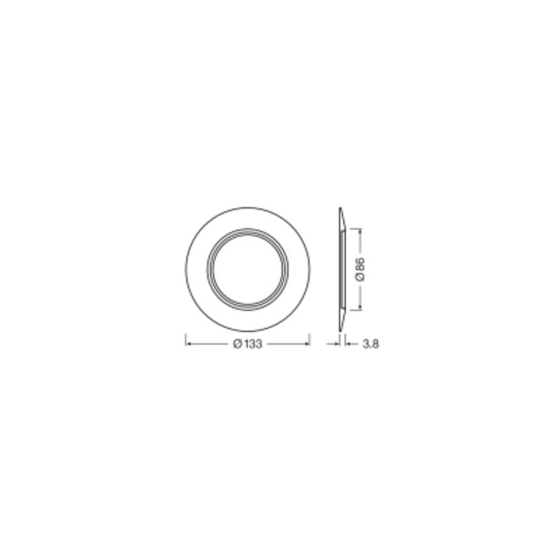 Ledvance Spot Ring 133 mm White