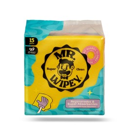 Mr. Wipey Paños De Limpieza Multiusos (15 Paños)