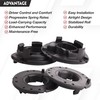 4 PCS Rear Upper and Lower Coil Spring Insulator Kit