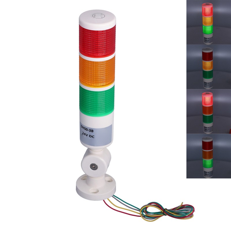LED Signal Light with Rotating Base Low Power Consumption Switchable