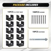DEWHONETE 10Pcs 4x4 Post Base for Concrete Pergola Fence Wooden