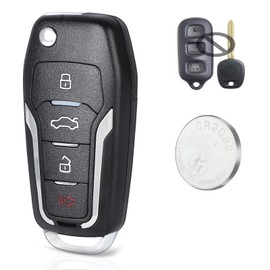 Beefunny Modified Remote Key Fob Replacement for Toyota 4Runner Sequoia 2003-2009 Upgraded Remote Control Car Key 4 Buttons FCC ID:HYQ12BBX 4D67 Chip 314MHz (1)