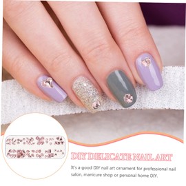 Healvian Nail Rhinestones Charms for DIY Nail Art Irregular Shape Decorations Crafts