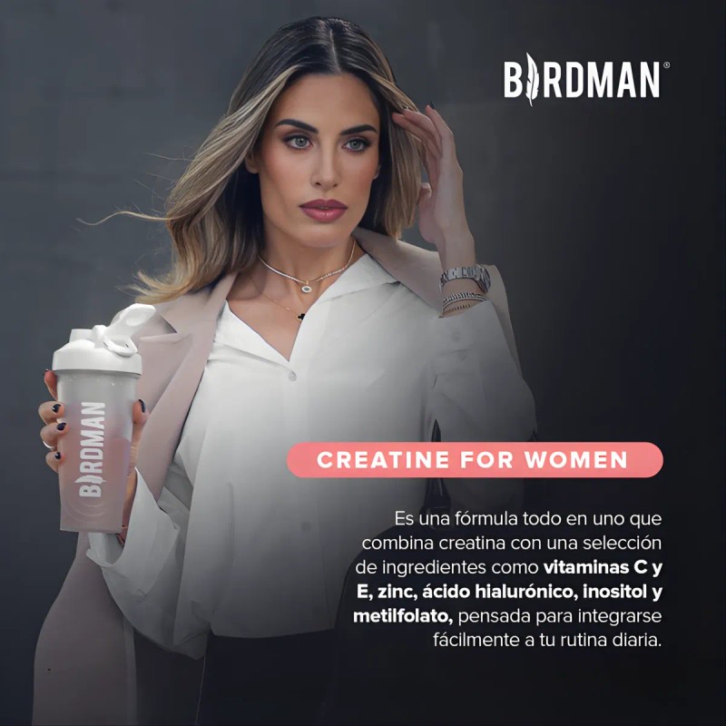 Birdman Creatina Mujer Inositol Shaker 600ml