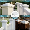 SIEDiNLAR 4x4 Post Caps White 12 Pack, Deck Post Covers