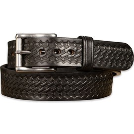 Bullhide Belts Mens Leather Belt for Casual, Dress, 1.50" Wide, Black, 52"