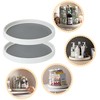 LOLYSIC 2 Pcs Lazy Susan Turntable, 25cm / 9.8" Rotating
