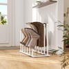 pickpiff Free Standing Shoe Racks - White Metal Boot Rack