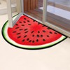 Peaom Fruit Watermelon Half Round Door Mat Indoor Entrance Low