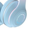 Bluetooth Headphone Heavy Bass Noise Cancelling Foldable Gradient Color Wireless