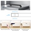 Redunest Cabinet Pulls Matte Black Cabinet Handles Square Drawer Pulls,