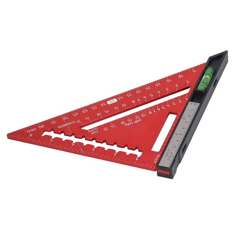 7 Inch Rafter Square with Level High Accuracy Aluminum Alloy