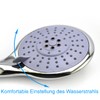 Shower Head Chrome with Stainless Steel Hose and Wall Mount