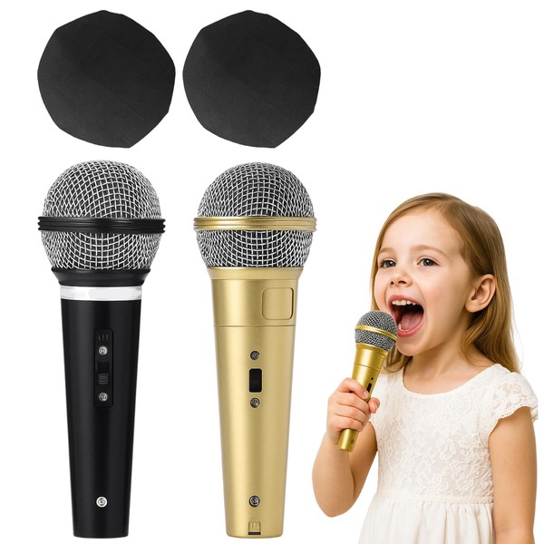 YFHUVB 2 Pcs Toy Microphone,Fake Microphone For Kids,Kids Microphones,Simulation Performance