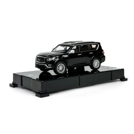 Paudi Model 1/64 Infiniti 2020 QX80 Collection Complete Black Mini Car