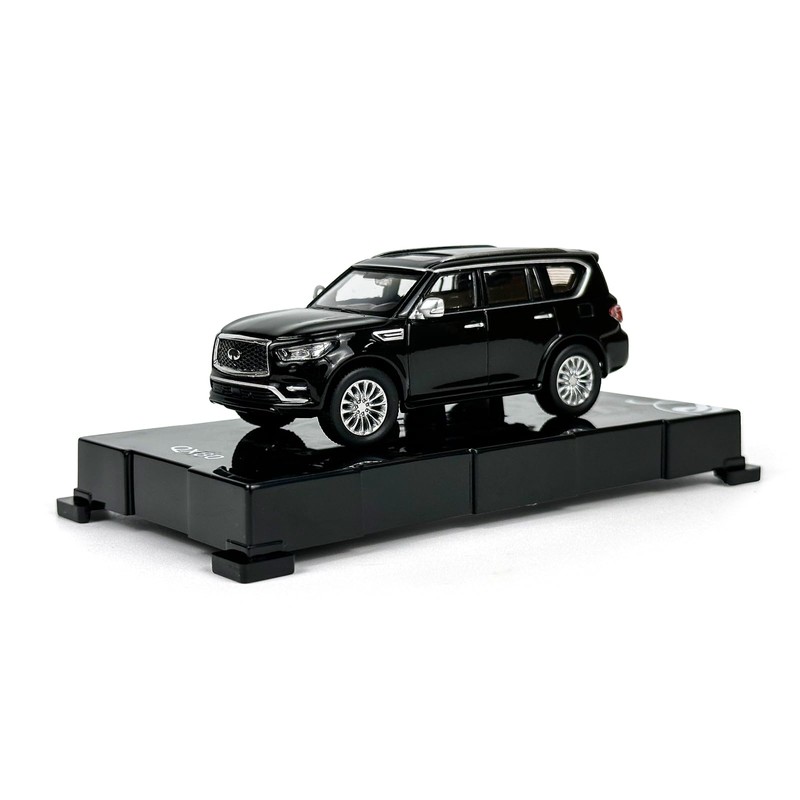 Paudi Model 1/64 Infiniti 2020 QX80 Collection Complete Black Mini