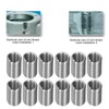Pack of 100 Thread Repair Insert, Metric Helicoil Threaded Sleeves