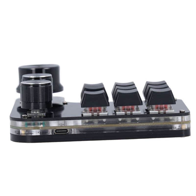 USB Mini Macro Mechanical Gaming Keyboard Programmable 9 Keys 3