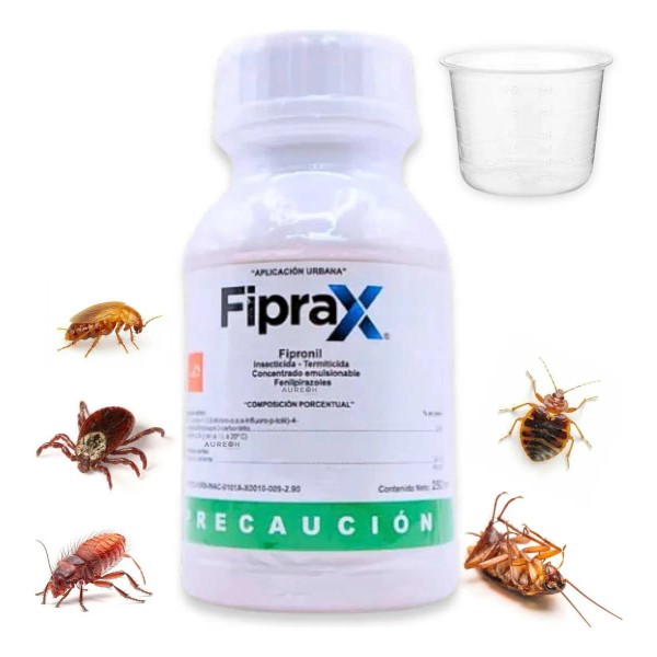 Insecticida Mata Chinches De Cama Cucarachas Fiprax 250ml - Producto