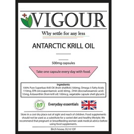 Antarctic Krill Oil - 240 High Strength 500mg Capsules