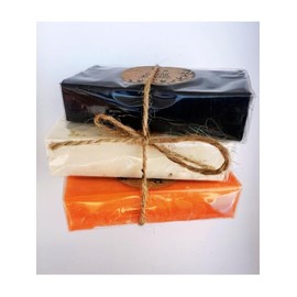 Pack de Jabones Artesanales, Kit con 3 Piezas, Arroz, Colágeno-Vitamina E y Carbón Activado de 100g Cada Uno, Ingredientes 100% de Origen Natural, Antioxidante, Exfoliante, para Todo Tipo de Piel
