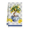 LSJEHTQ Chinoiserie Lemons Tree Kitchen Towels, Blue and White Porcelain