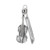 AZAGGI Sterling Silver Handcrated Violin and Bow Necklace (20)