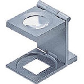 京葉光器 リーフ 三ツ折型ルーペ A102 目盛 10×10mm