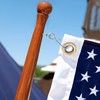 TAYLOR MADE PRODUCTS Teak Boat Flag Pole, 3/4" Diameter x