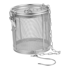 OHPHCALL Stainless Steel Seasoning Strainer Leak Infuser Basket for Tea Soup and Brining Mesh Design for Optimal Flavor Infusion Kitchen and Outdoor Cooking